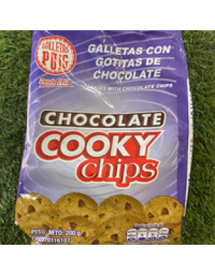 GALLETA COOKY CHIPS BOLSA 200GR