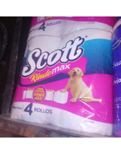 PAPEL SCOTT X 4 ROLLOS